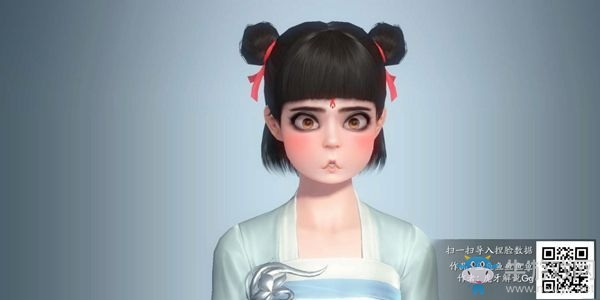 《天涯明月刀手游》蘿莉哪吒捏臉數據分享