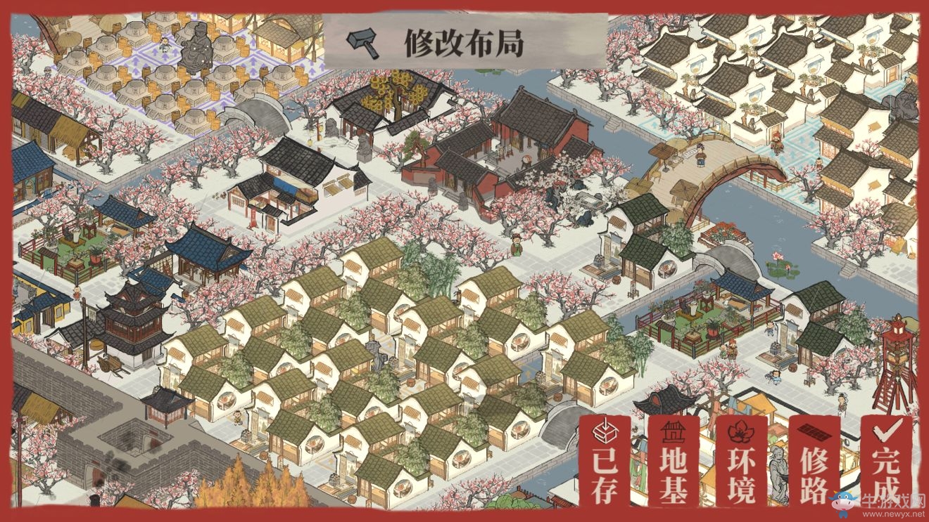 《江南百景圖》應(yīng)天府財(cái)神雕像建筑布局