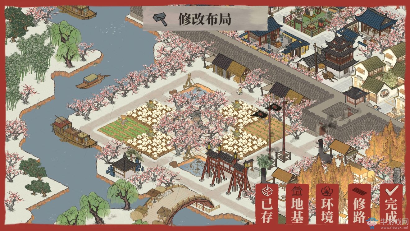 《江南百景圖》應天府當康雕像建筑布局