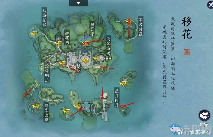 《天涯明月刀》手游圖鑒拍照位置一覽