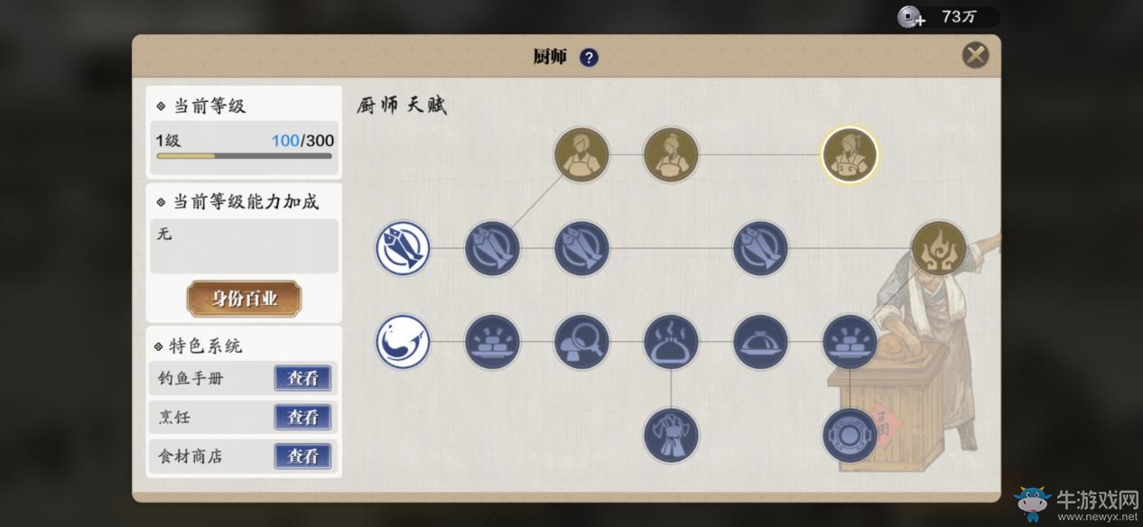 《天涯明月刀》手游廚師身份介紹