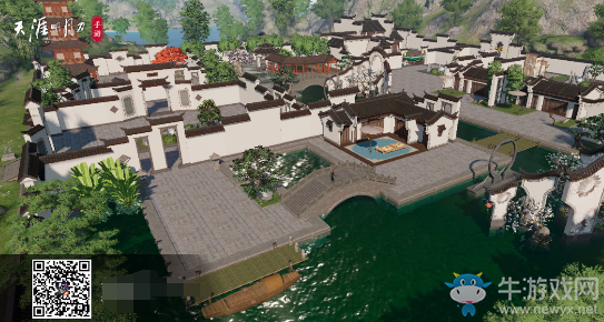 《天涯明月刀》手游徽派高級(jí)家園二維碼
