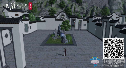 《天涯明月刀》手游徽派風(fēng)格家園二維碼
