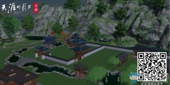 《天涯明月刀》手游家園零氪簡(jiǎn)約園二維碼