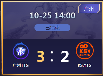 《王者榮耀》2020KPL秋季賽10月25日廣州TTG vs KS.YTG比賽視頻