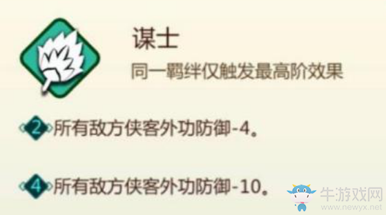 《劍網(wǎng)3指尖對弈》謀士羈絆介紹