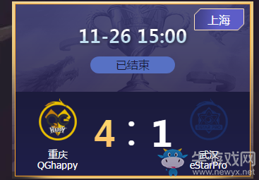 《王者榮耀》2020KPL秋季季后賽11月26日重慶QG vs 武漢eStar比賽視頻