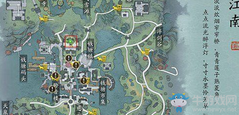 《天涯明月刀》手游紅塵之憶位置介紹