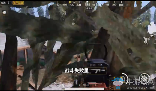 《和平精英》雪地豪宅上樹陰人技巧