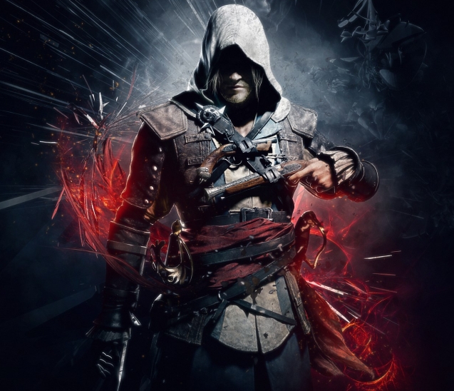 《刺客信条4：黑旗》PC版PhysX补丁演示 一枪脸熏黑