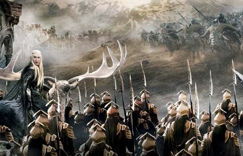 史詩大戰(zhàn)一觸即發(fā)!《霍比特人：五軍之戰(zhàn)》全景海報