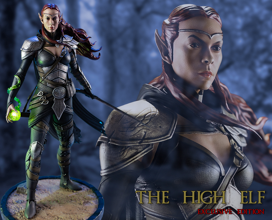 精美無比!《上古卷軸OL》高等精靈妹子精美雕塑公布