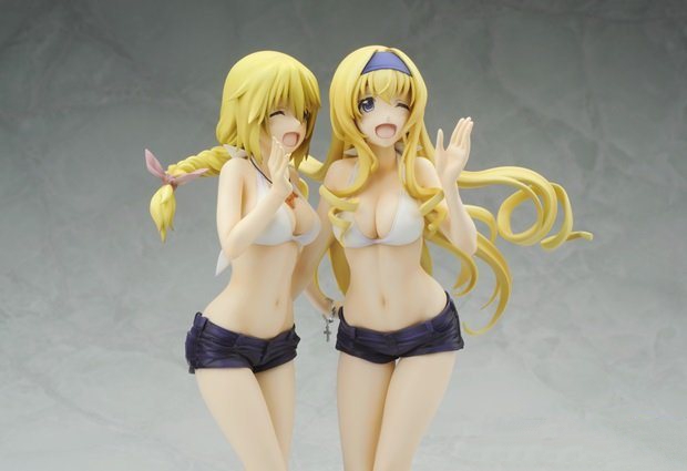 《無限斯特拉托斯》兩名妹子泳裝手辦確定發售