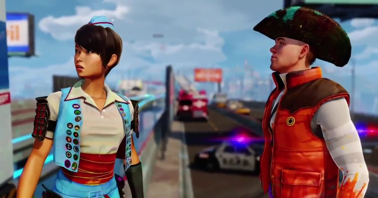 《日落過載》（Sunset Overdrive）跑酷式追殺演示：一窺實(shí)際畫面