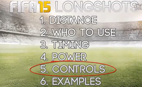 《FIFA 15》遠射教程視頻解說