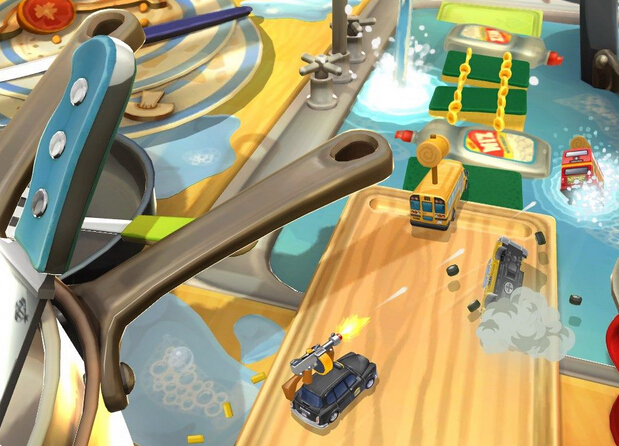 奇葩新作《極速玩具車》即將登陸PC 餐桌就是賽道