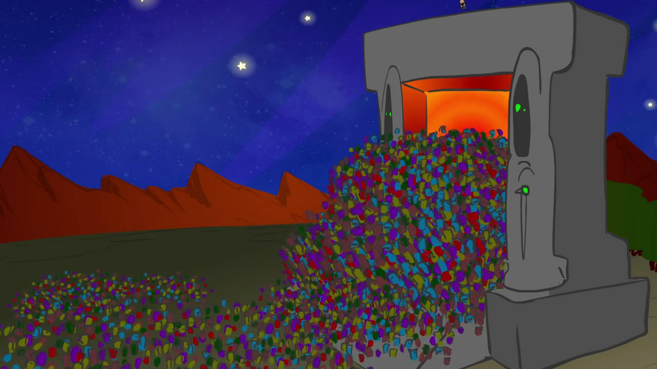 《魔獸世界：德拉諾之王》爆笑動畫:黑暗之門被擠塌!