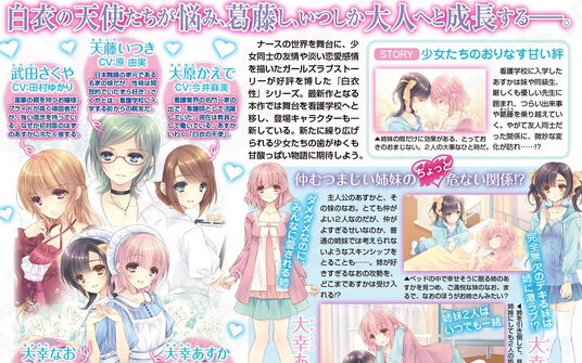 《白衣性戀愛癥候群》公開發(fā)售日與角色聲優(yōu)