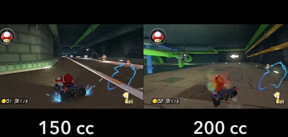 《馬里奧賽車8》150ccVS200cc全新對比視頻