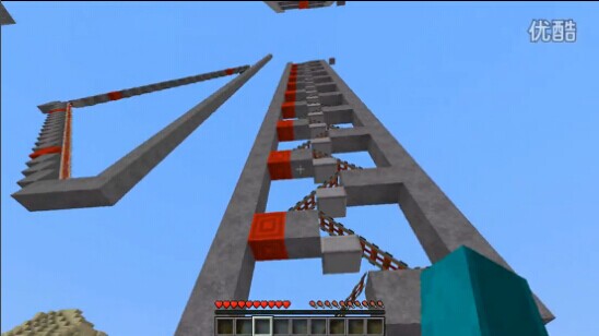 《我的世界》單片堆疊往返鐵路制作視頻