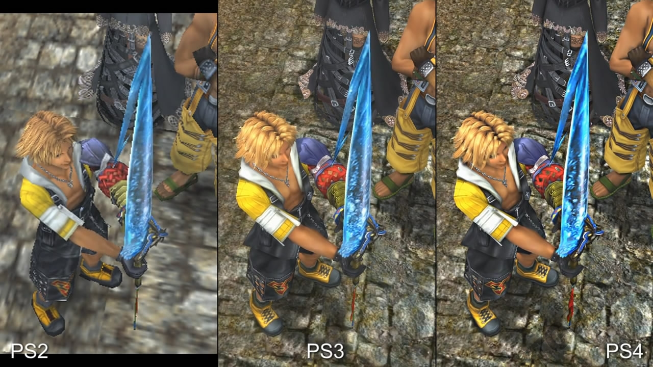 《最終幻想10：高清合集》畫面及幀速率對(duì)比影像