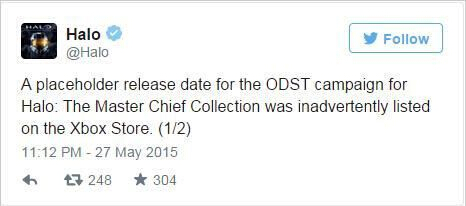 官方稱《光環：地獄傘兵》重制版上線時間未定