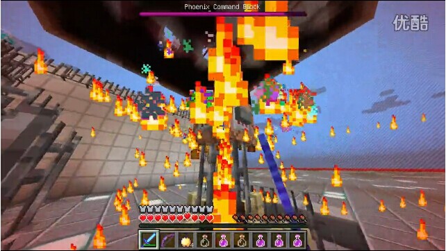 《我的世界》1.8PVE小游戲大戰(zhàn)鳳凰命令方塊BOSS介紹視頻