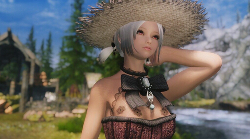 《上古卷軸5：天際》自建人物MOD：可愛(ài)鄰家少女絲襪制服誘惑