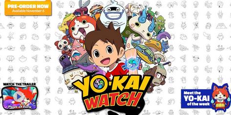 《妖怪手表》美版官網(wǎng)開放：介紹游戲基本情報(bào)