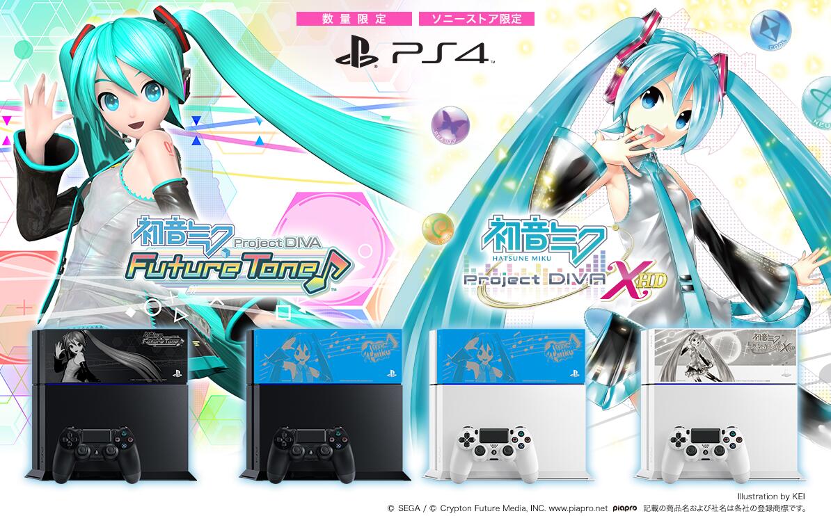 索尼推《初音未來：歌姬計劃》限定刻印PS4主機