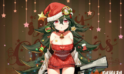 《少女前線》阿梅利圣誕裝扮“賣禮物的圣誕樹”立繪一覽