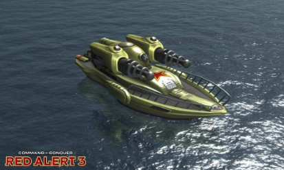 《紅色警戒3》單位介紹—電鰩快艇