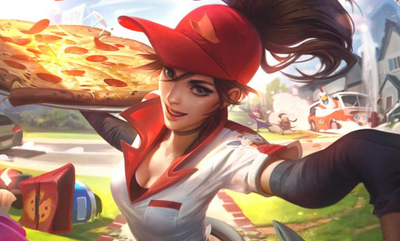 《LOL》送披薩的小姐姐 希維爾炫彩皮膚