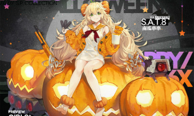 《少女前線》S.A.T.8萬圣裝扮“南瓜串串”立繪一覽