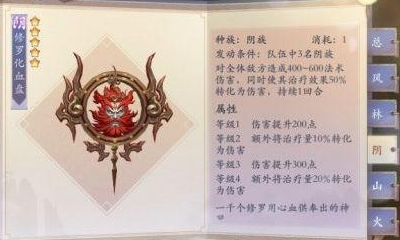 《長(zhǎng)安幻世繪》修羅化血盤(pán)法寶介紹