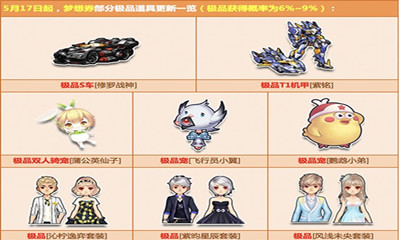 《QQ飛車》夢想券獎勵更新預告