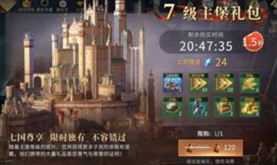 《權力的游戲：凜冬將至》7級主堡禮包性價比分析