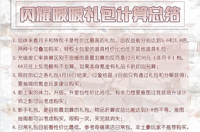 《閃耀暖暖》氪金攻略