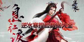 逆水寒捏臉數據大全
