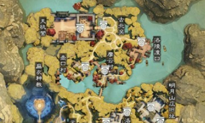 2019《一夢江湖》手游10月15日坐觀萬象打坐位置