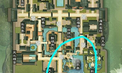 2019《一夢江湖》手游12月21日坐觀萬象打坐位置