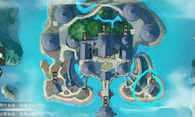 2019《一夢江湖》手游12月23日坐觀萬象打坐位置