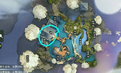 2020《一夢江湖》手游1月2日坐觀萬象打坐位置