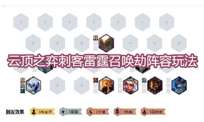 《云頂之弈》10.3版本刺客雷霆召喚劫陣容玩法介紹