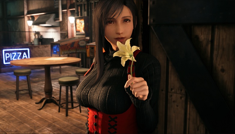 《最終幻想7：重制版》蒂法死或生Kokoro毛衣束腰裙黑紅版MOD