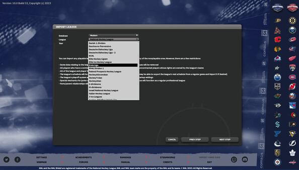 特許經營曲棍球經理10