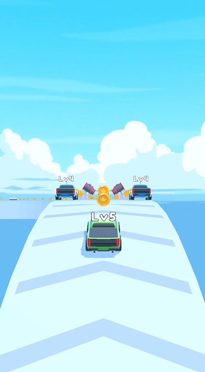 合并車輛跑
