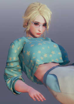 《AI少女》金發氣質眼睛美女MOD