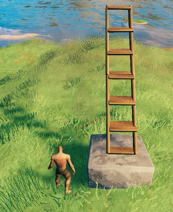 《Valheim：英靈神殿》更好的梯子MOD