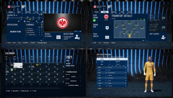 《FIFA 22》藍色炫酷主題美化補丁